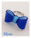 Plastic like adjustable bow ring