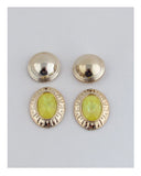 Faux stone 2 pcs earrings