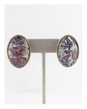 Faux stone Clip on earrings