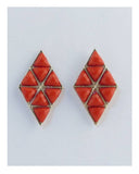 Geometric diamond shape earrings