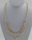 Layered link chain necklace