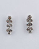 Rhinestone Studded Long Bunch Earrings