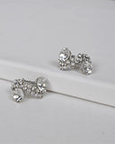 S Shaped Stone and Crystal Studded Earrings id.31435