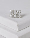 Faux Pearl and Stone Studded Adjustable Ring id.31462