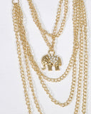 Multi Strand Metallic Pendant Necklace id.31569