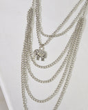 Multi Strand Metallic Pendant Necklace id.31569