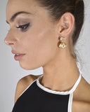 Metallic Cage and Crystal Embellished Drop Earrings id.31595