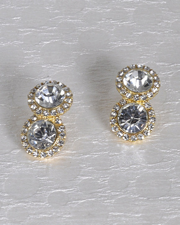 Rhinestone and Crystal Embellished Drop Earrings