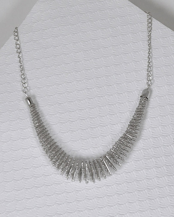 Spring Design Necklace with Curb Chain