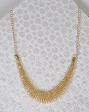 Spring Design Necklace with Curb Chain