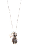 Ladies pineapple pendant necklace set