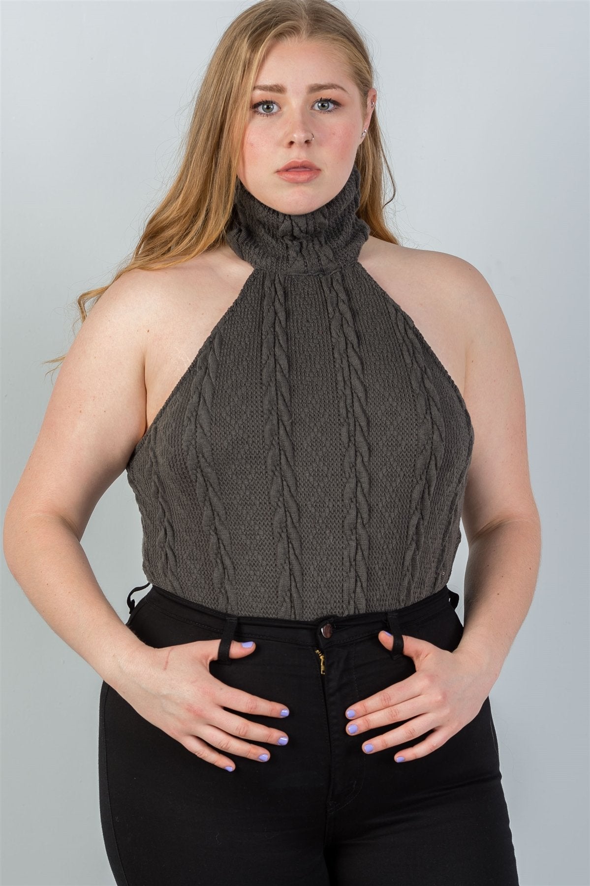 Open Bulk Cable Knit Bodysuit – TandyWear