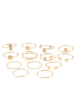 Ladies fashion multi ring set