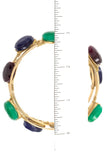 Station stone multi bangle bracelet