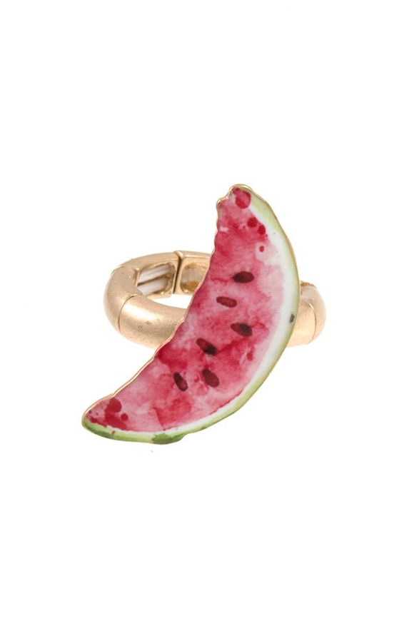 Watermelon slice stretch ring