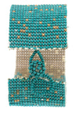 Seed bead two tone bracelet