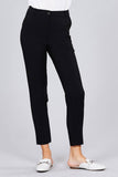 Ladies fashion plus size seam side pocket classic long pants