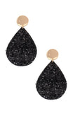 Sequin teardrop dangle earring