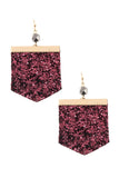 Sequin fashion earring