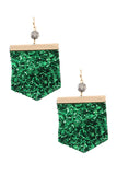 Sequin fashion earring