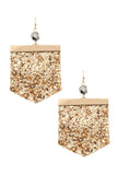 Sequin fashion earring