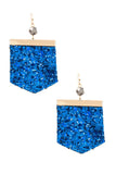 Sequin fashion earring