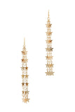 Star multi strand dangle earring