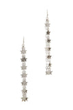 Star multi strand dangle earring