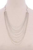 Multi layered short necklace