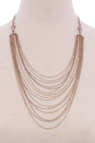 Multi layered short necklace