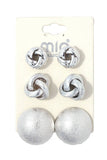 Metal earring set