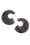 Semi circle acetate fashion earring