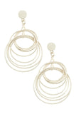 Multi ring dangle earring