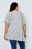 Plus size drop shoulder top