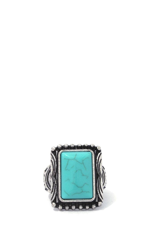 Square Shape Stretch Ring