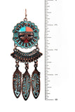 Tribal Etched Dangle Earring