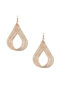 Multi Teardrop Link Dangle Earring